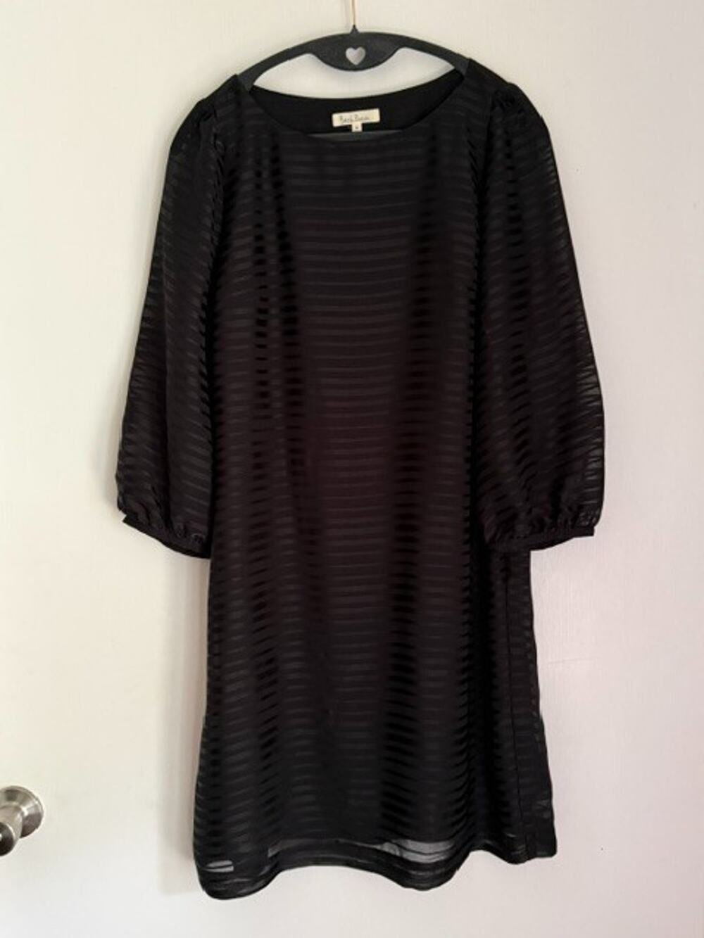 NWT Rope Picnic Women's Sheer Lined Knee Length Dress-Size 38=Med.